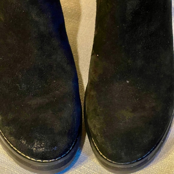 Black suede mini booties - Picture 6 of 8